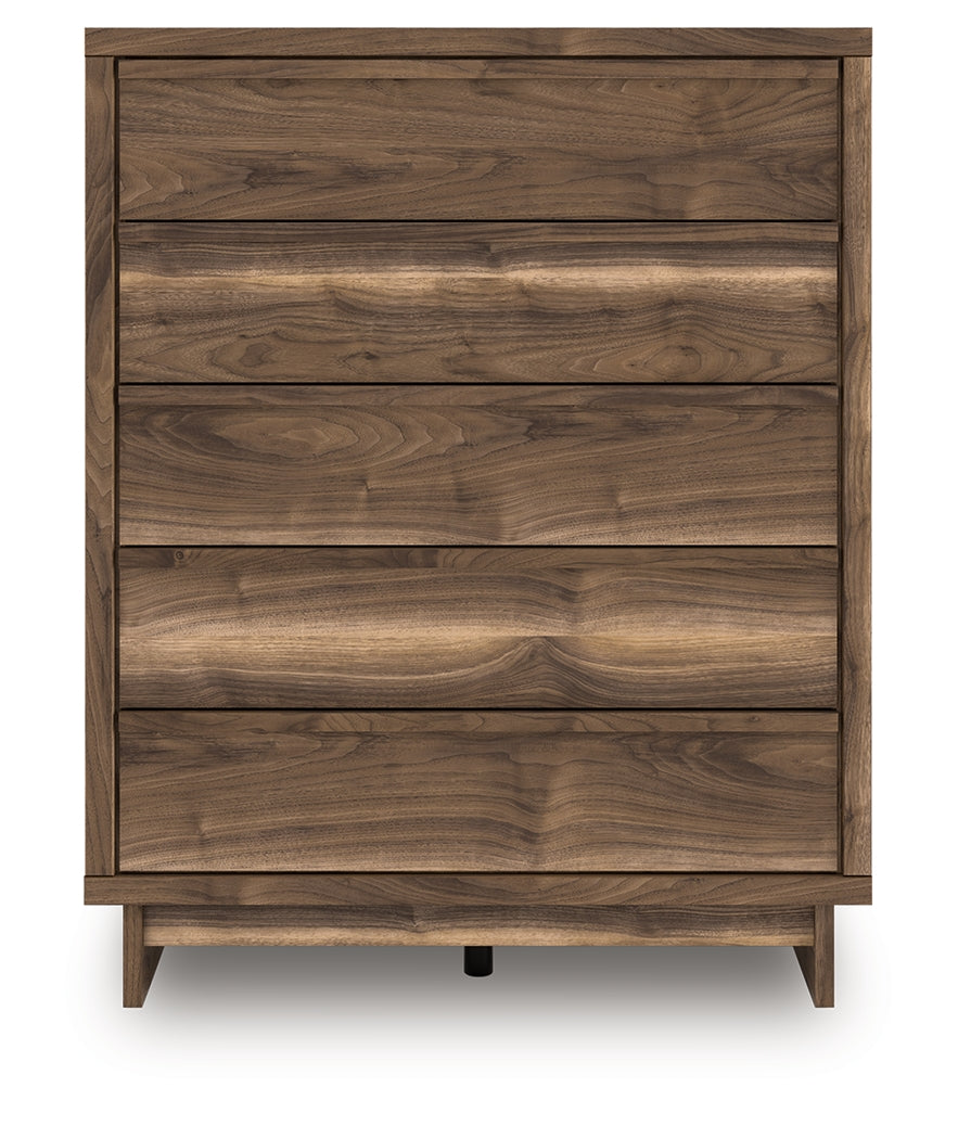 Zadilyn Brown Wide Chest of Drawers
