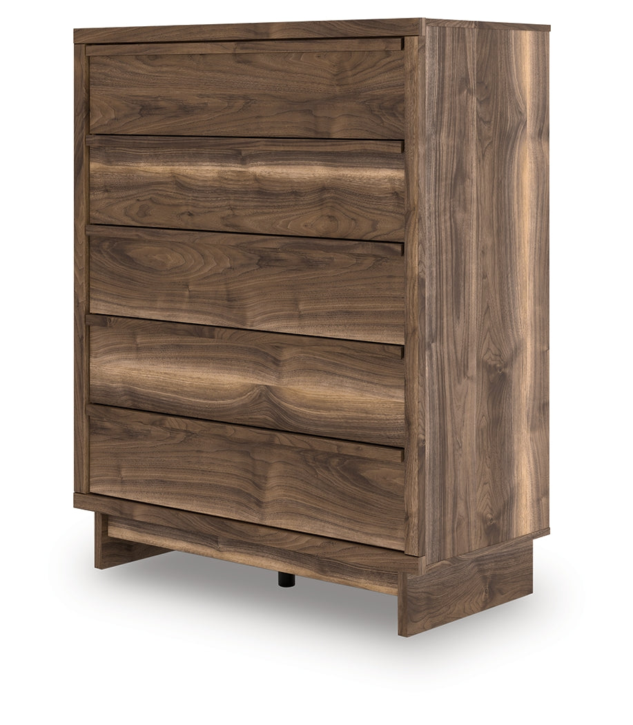 Zadilyn Brown Wide Chest of Drawers