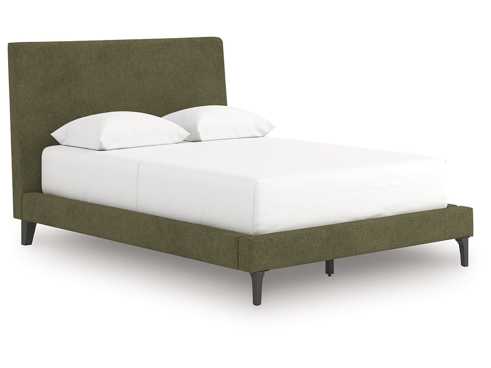 Zadilyn Sage Green Full Upholstered Bed with Roll Slats