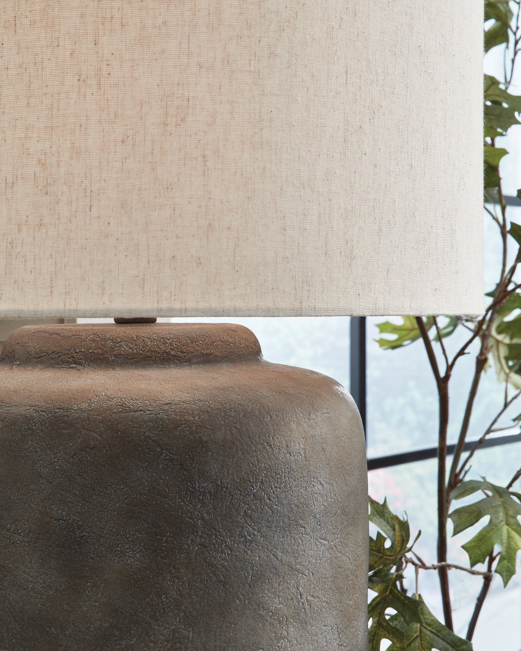 Zandophen Antique Gray Table Lamp