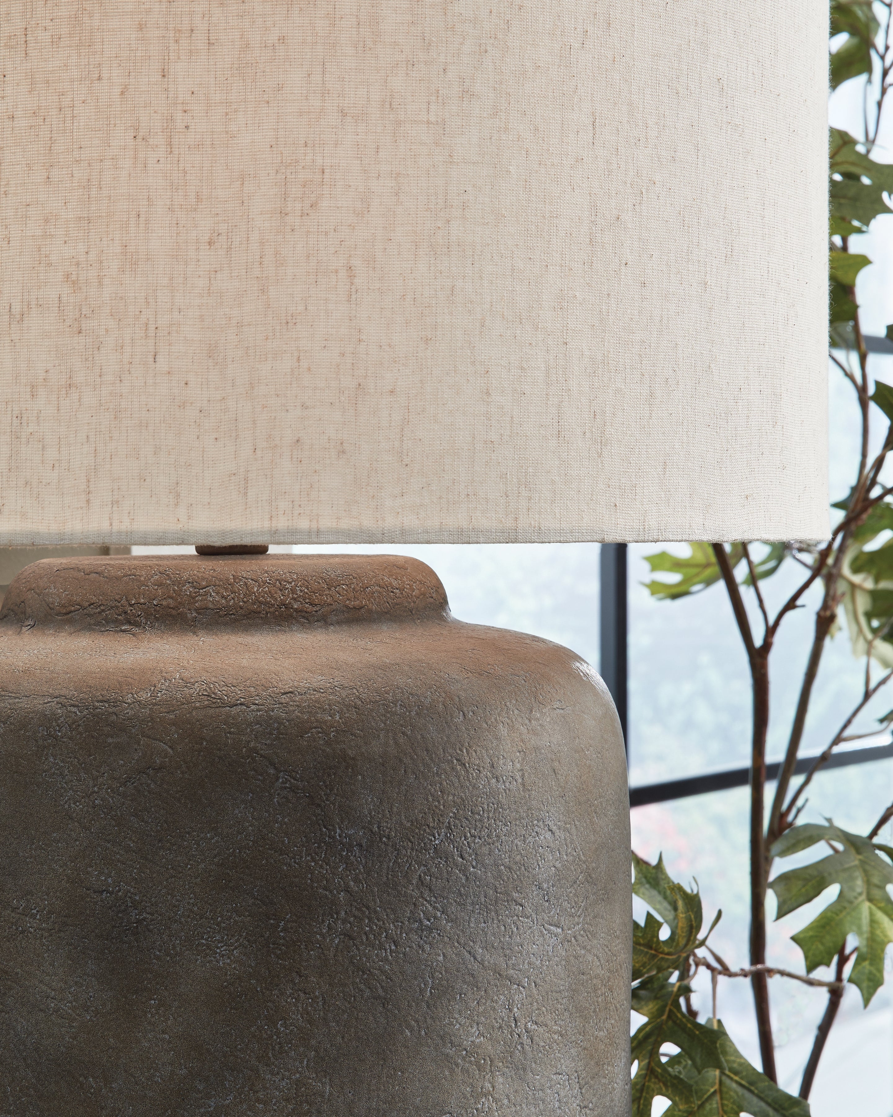 Zandophen Antique Gray Table Lamp