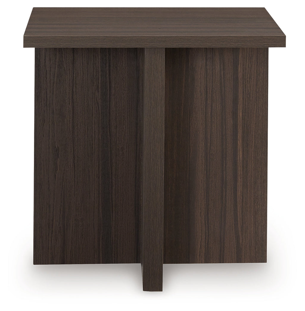 Zendex Brown Occasional Table Set (Set of 2)