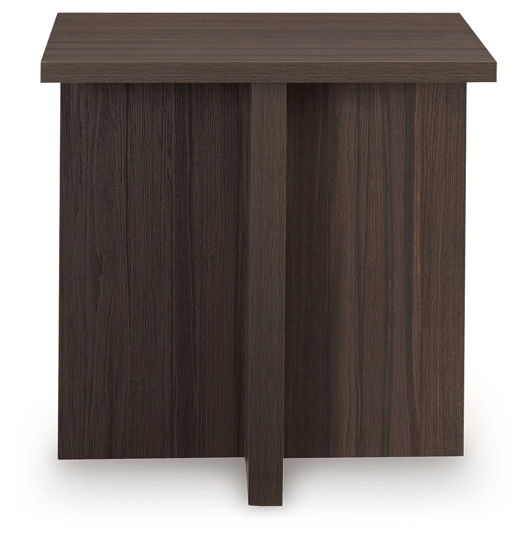 Zendex Brown Occasional Table Set (Set of 2)