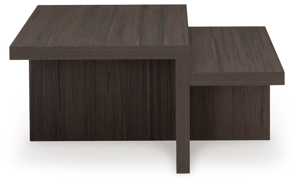 Zendex Brown Occasional Table Set (Set of 2)