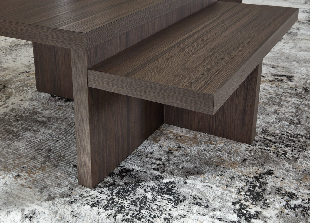 Zendex Brown Occasional Table Set (Set of 2)