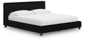 Zuraleus Black California King Upholstered Bed