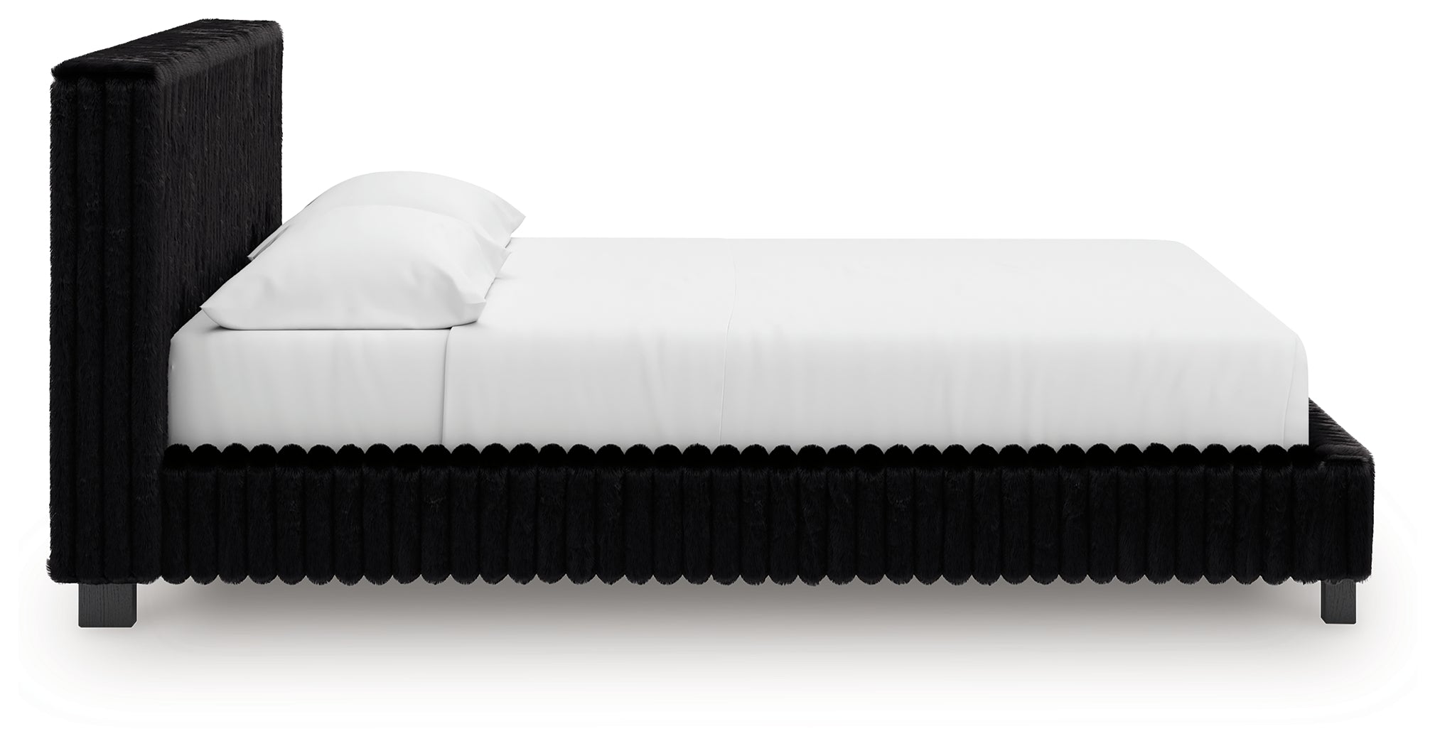 Zuraleus Black California King Upholstered Bed