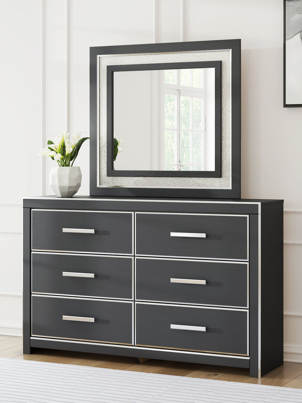 Zuraleus Black Dresser and Mirror
