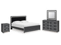 Zuraleus King Panel Bedroom Set, Black