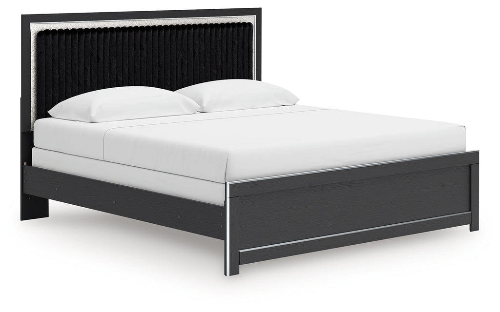 Zuraleus King Panel Bedroom Set, Black