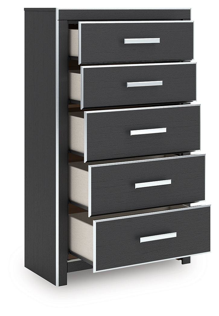 Zuraleus King Storage Bedroom Set, Black