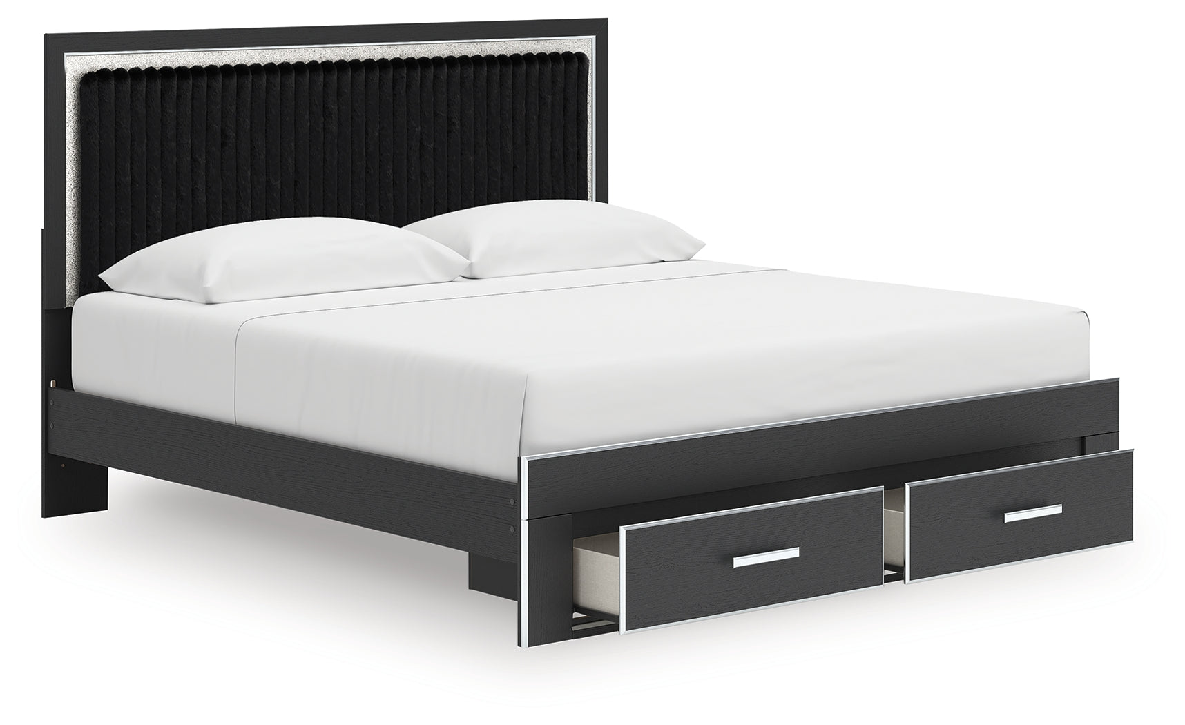 Zuraleus King Storage Bedroom Set, Black