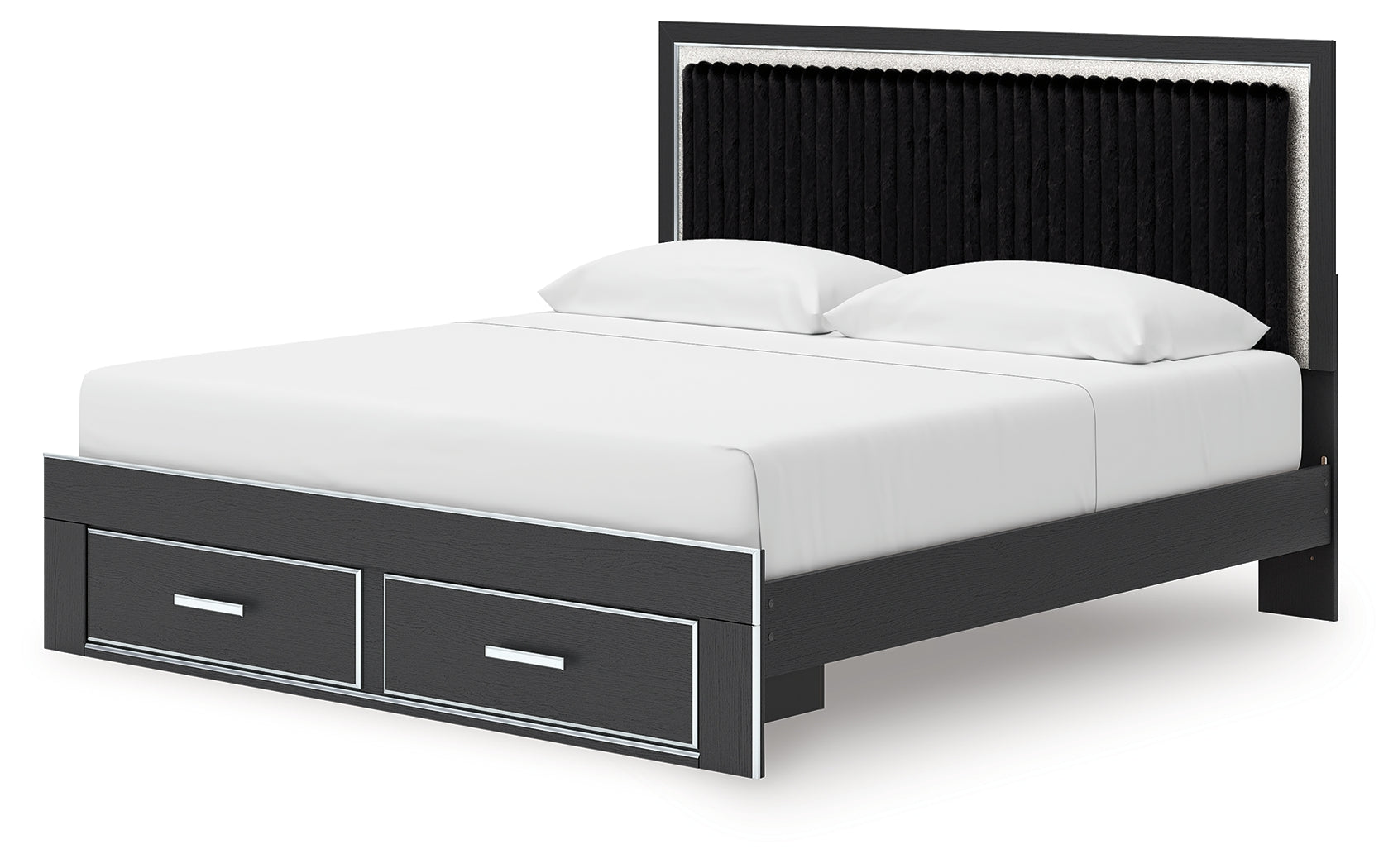 Zuraleus King Storage Bedroom Set, Black