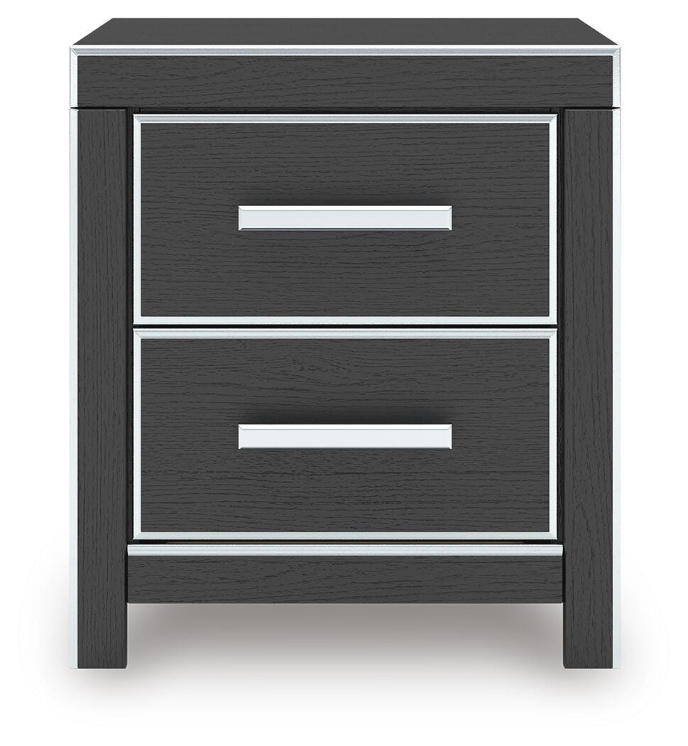 Zuraleus Black King Upholstered Bed, 2 Chests and 2 Nightstands