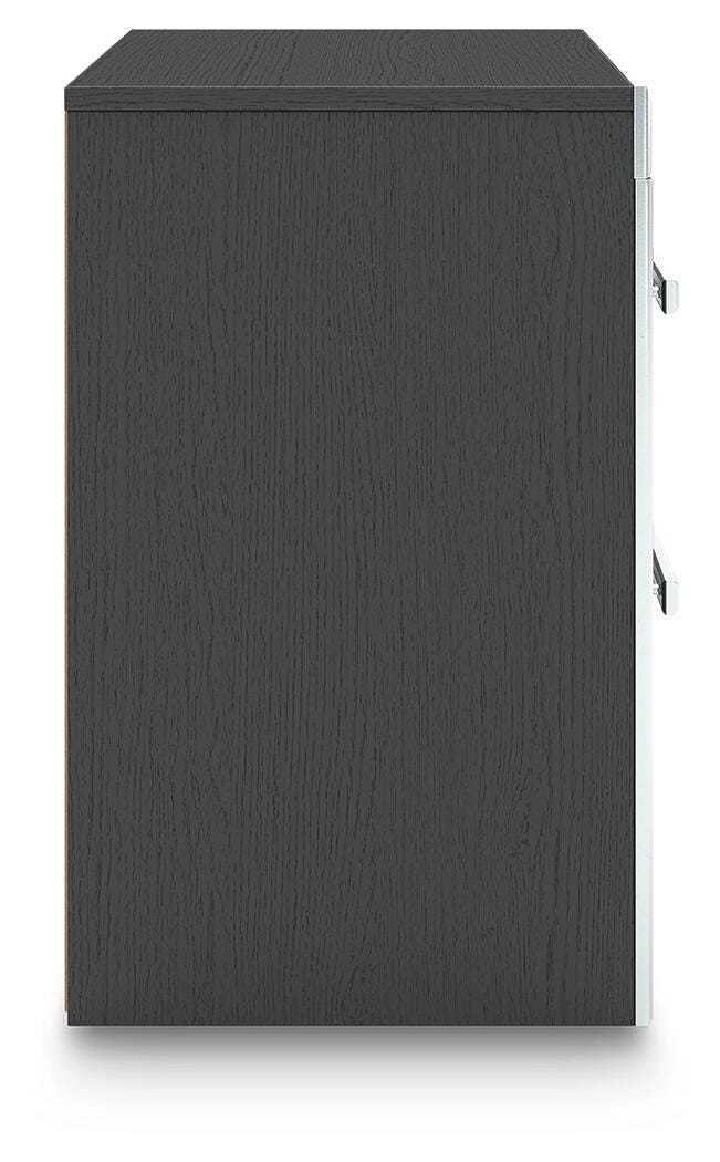 Zuraleus Black King Upholstered Bed, 2 Chests and 2 Nightstands