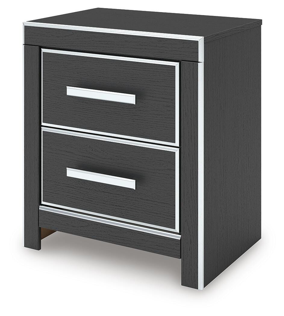 Zuraleus Black King Upholstered Bed, 2 Chests and 2 Nightstands