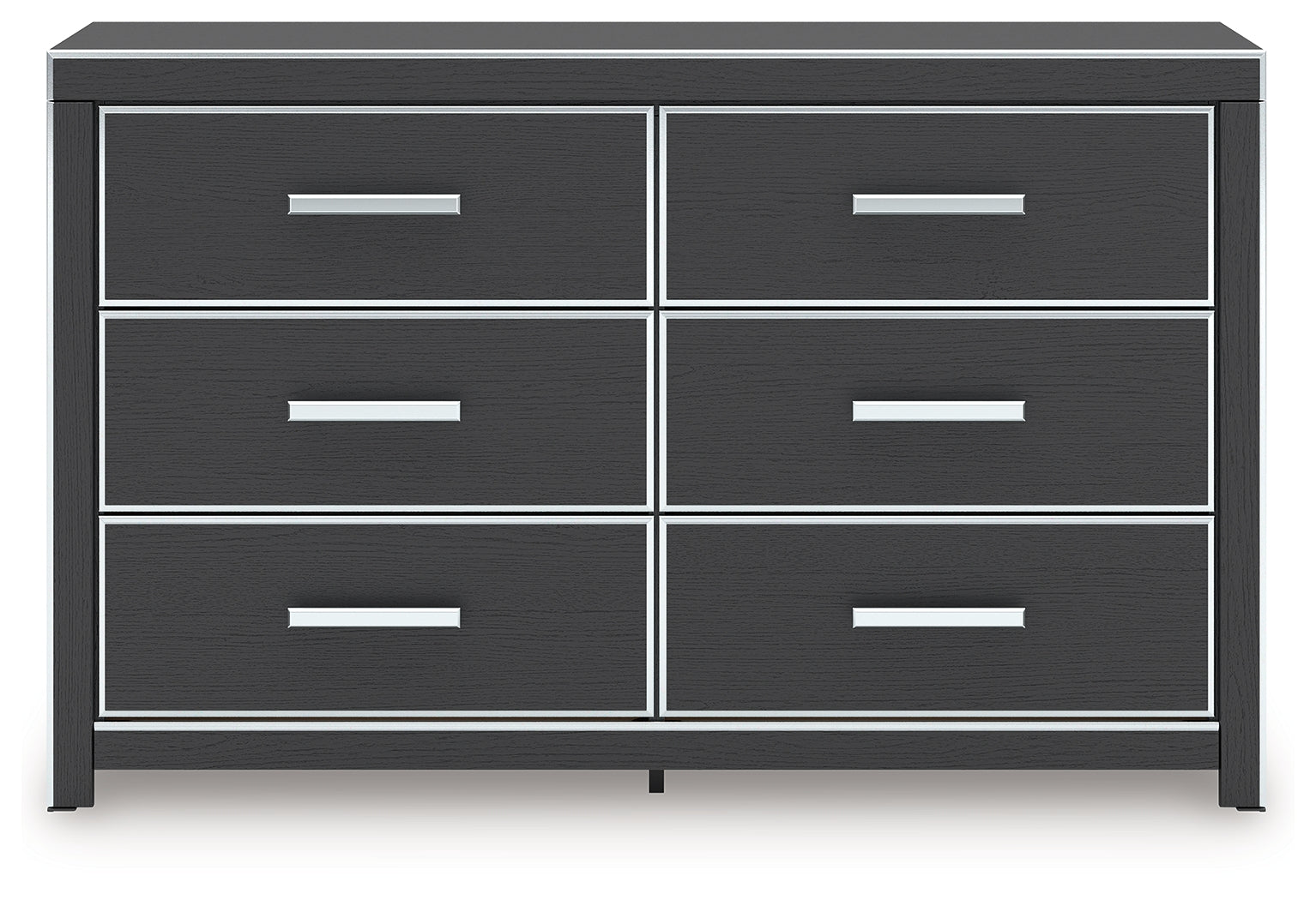 Zuraleus Black King Upholstered Bed, Dresser and Nightstand