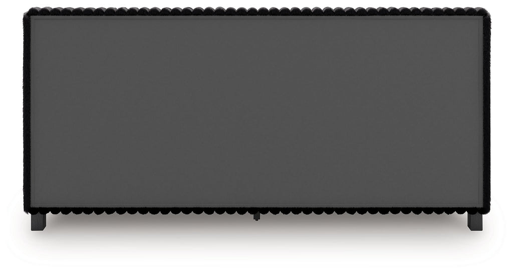 Zuraleus Black King Upholstered Bed