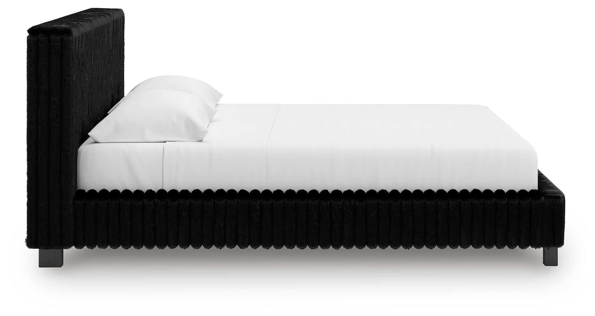 Zuraleus Black King Upholstered Bed