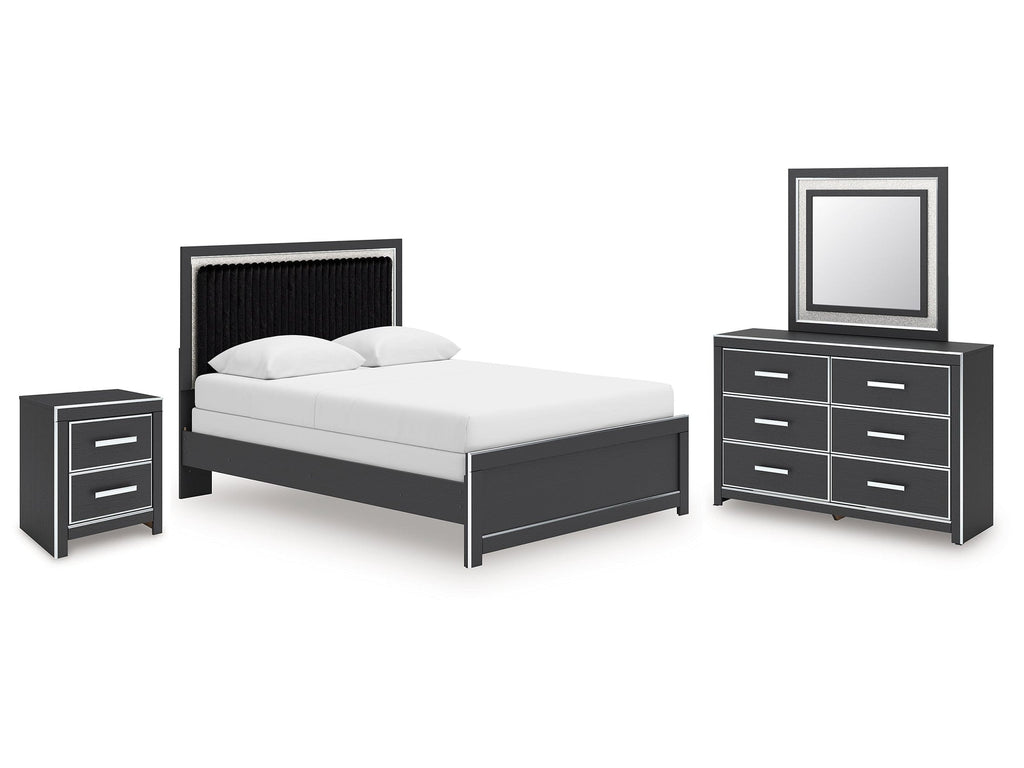 Zuraleus Queen Panel Bedroom Set, Black