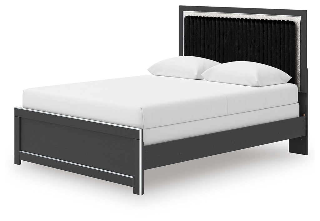 Zuraleus Queen Panel Bedroom Set, Black