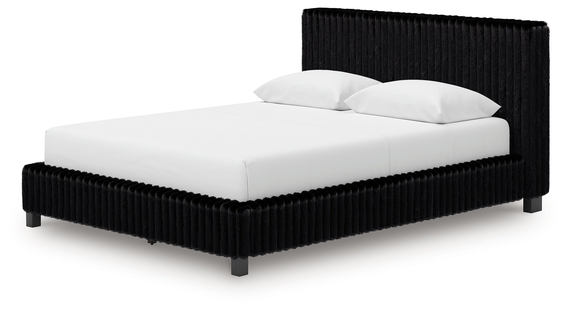 Zuraleus Black Queen Upholstered Bed