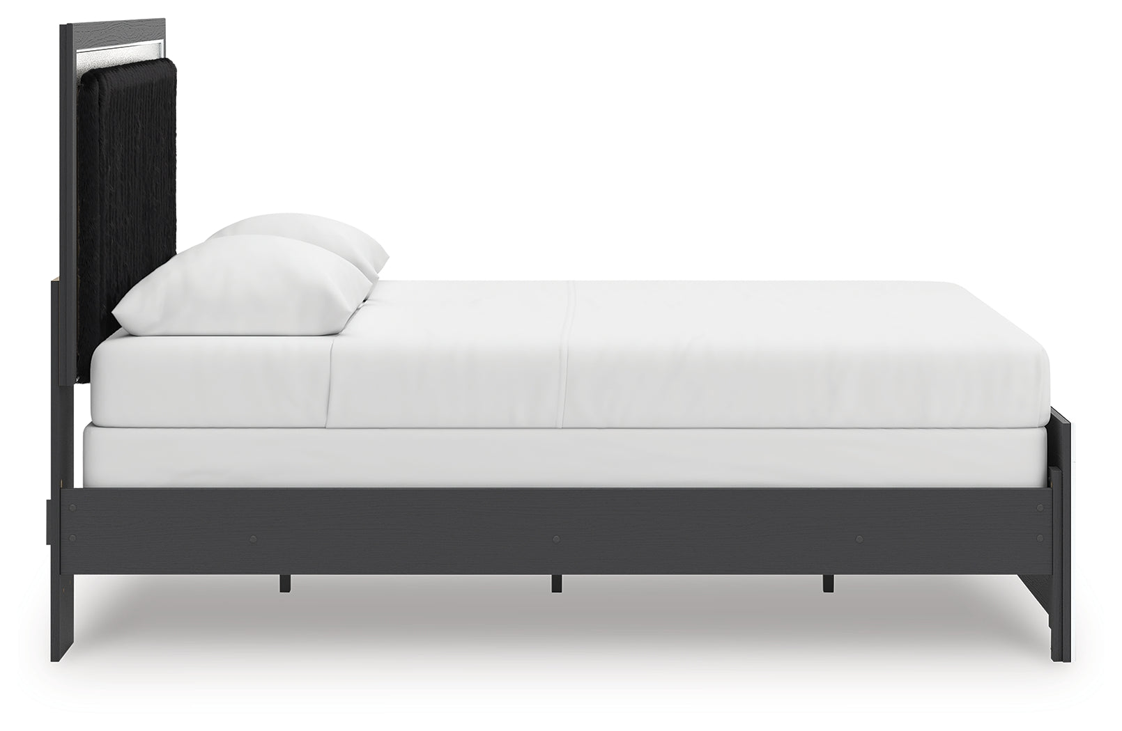 Zuraleus Black Queen Upholstered Panel Bed
