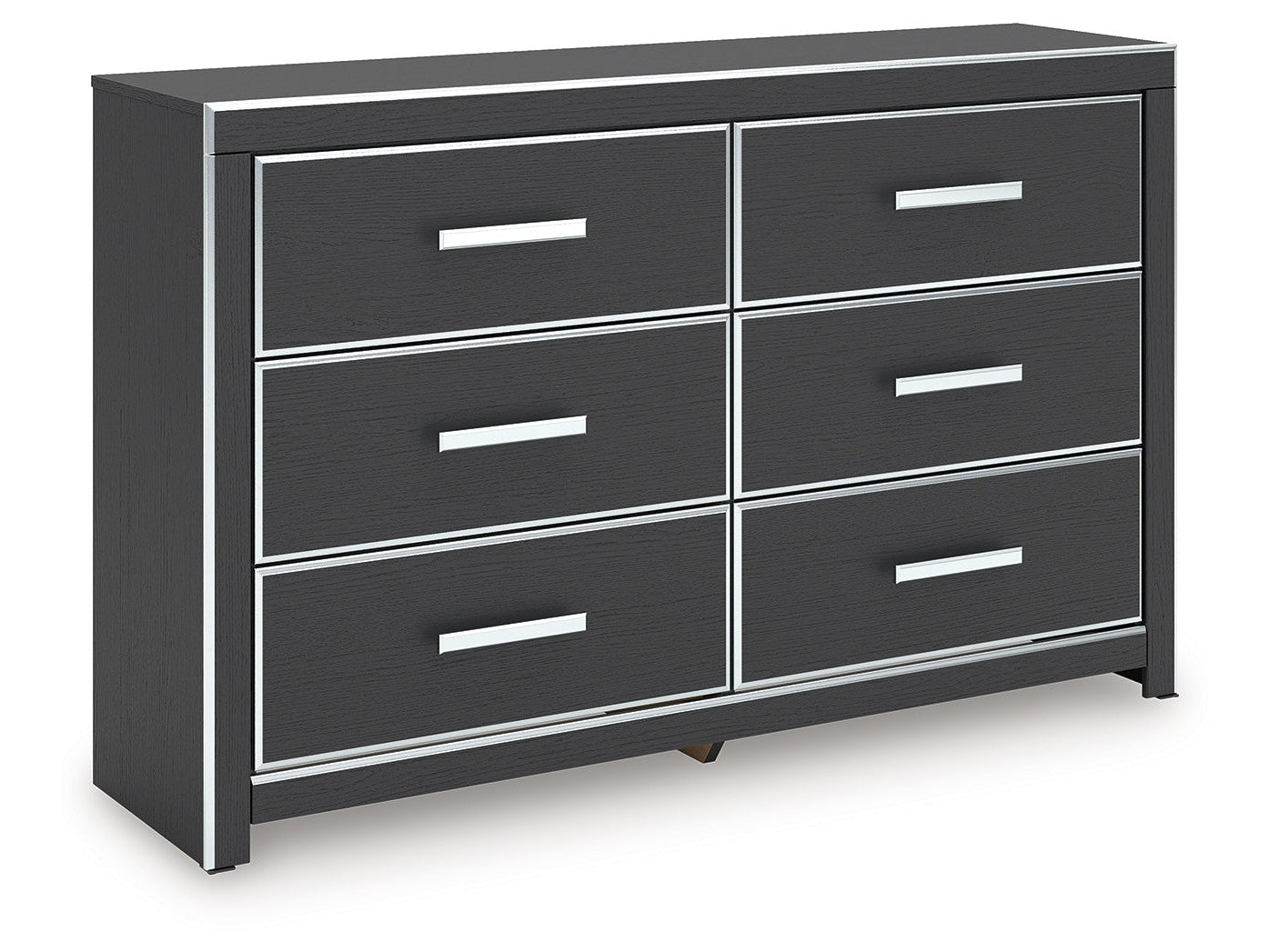 Zuraleus Black Six Drawer Dresser