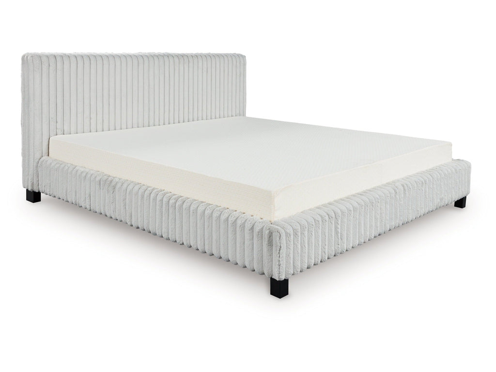 Zuraleus Gray California King Upholstered Bed