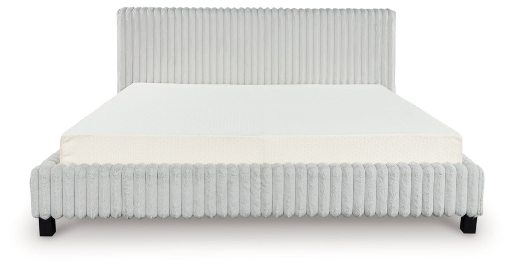 Zuraleus Gray California King Upholstered Bed