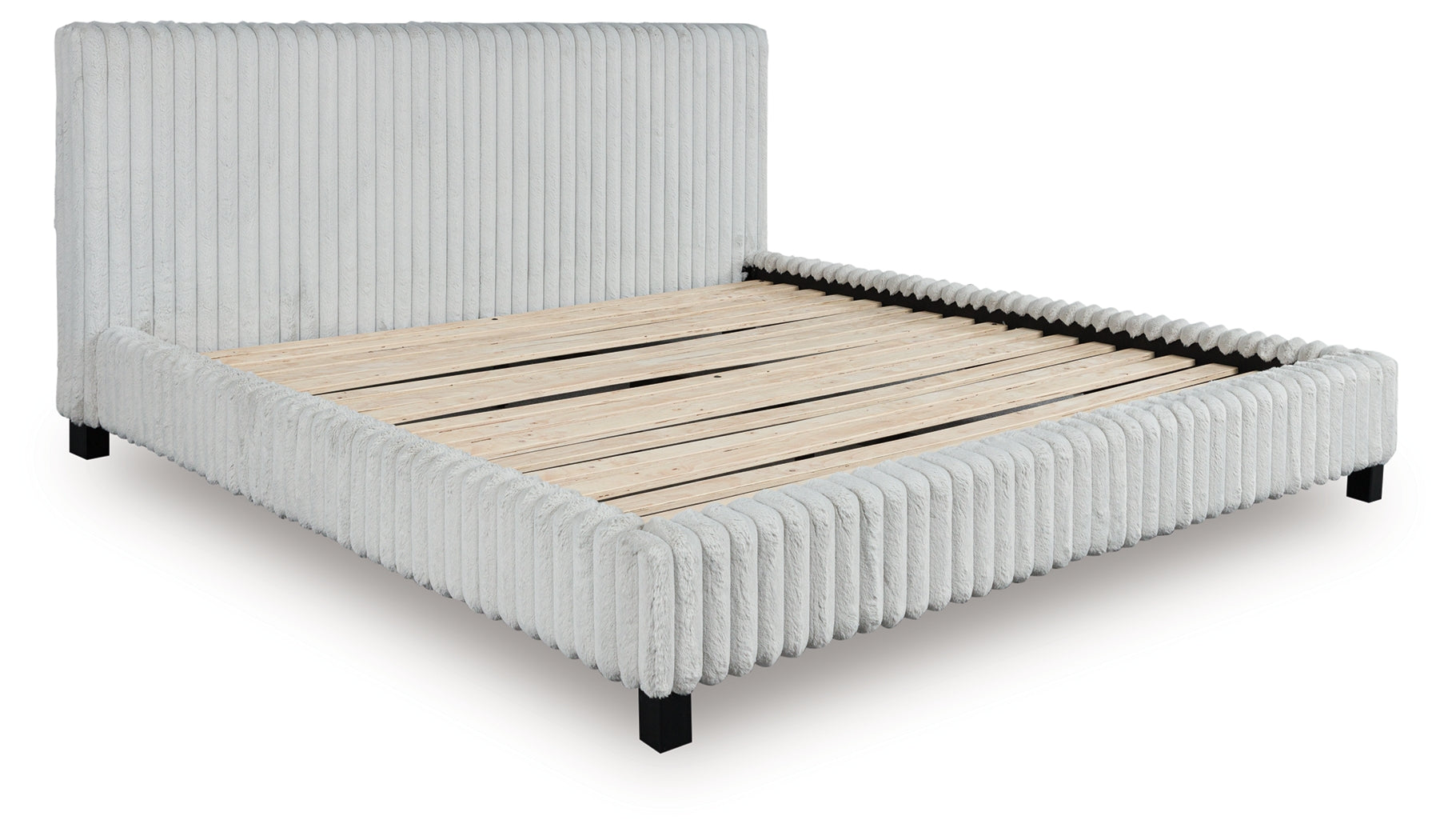 Zuraleus Gray King Upholstered Bed