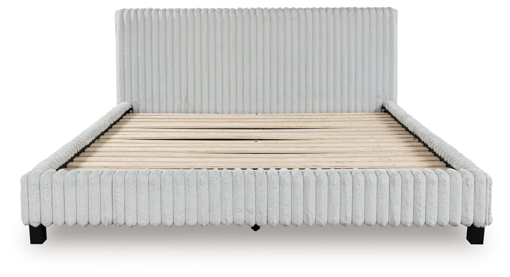 Zuraleus Gray King Upholstered Bed