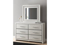 Zuraleus White Dresser and Mirror