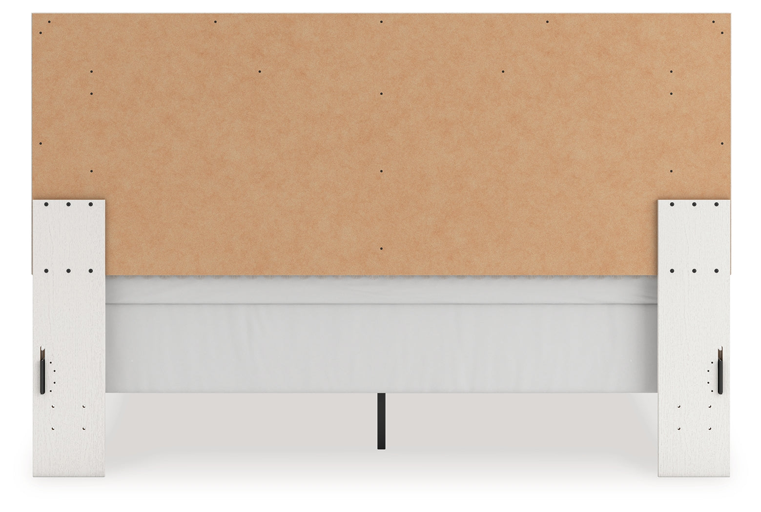 Zuraleus White King Upholstered Panel Bed