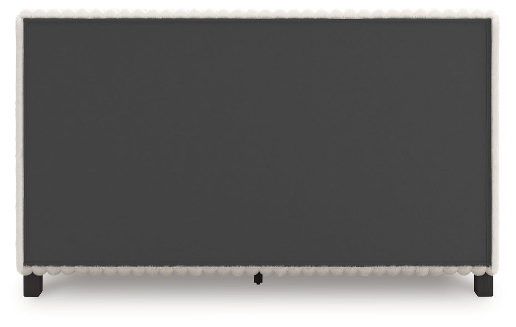 Zuraleus White Queen Upholstered Bed