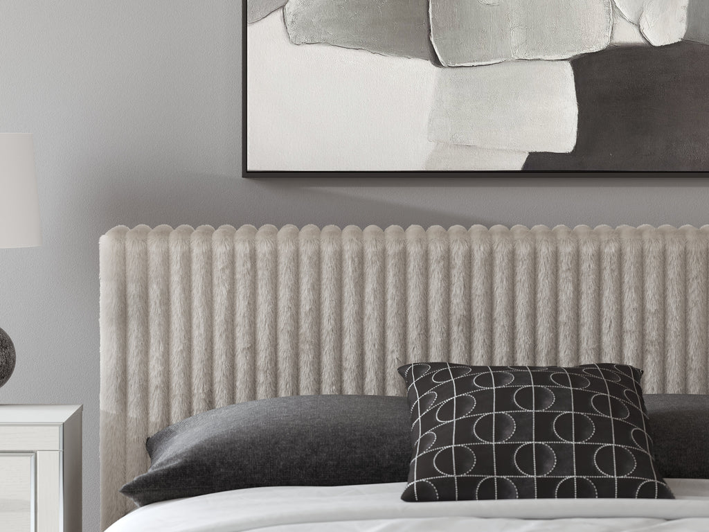 Zuraleus White Queen Upholstered Bed