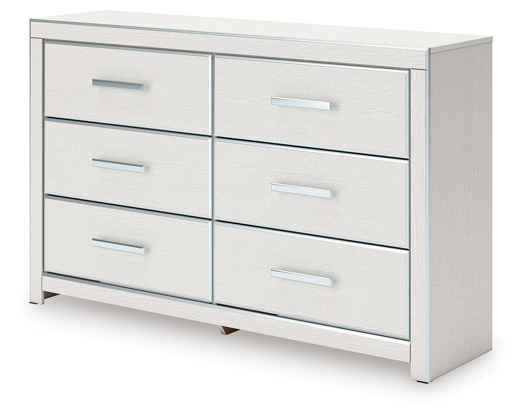 Zuraleus White Six Drawer Dresser