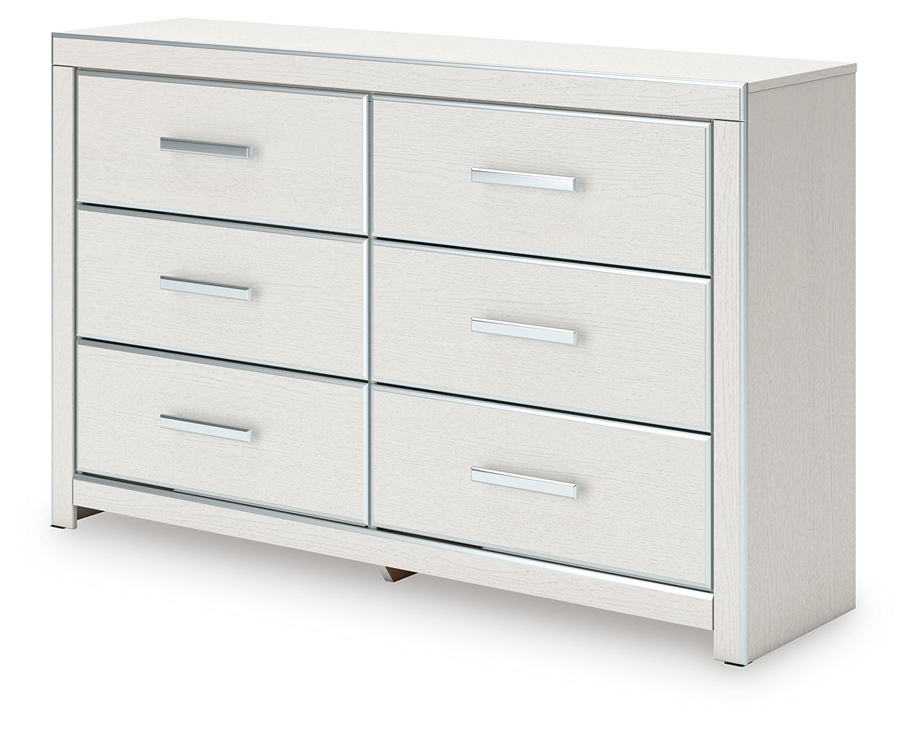 Zuraleus White Six Drawer Dresser