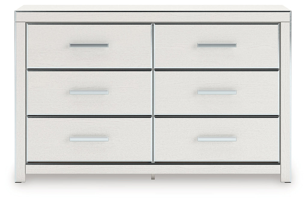 Zuraleus White Six Drawer Dresser