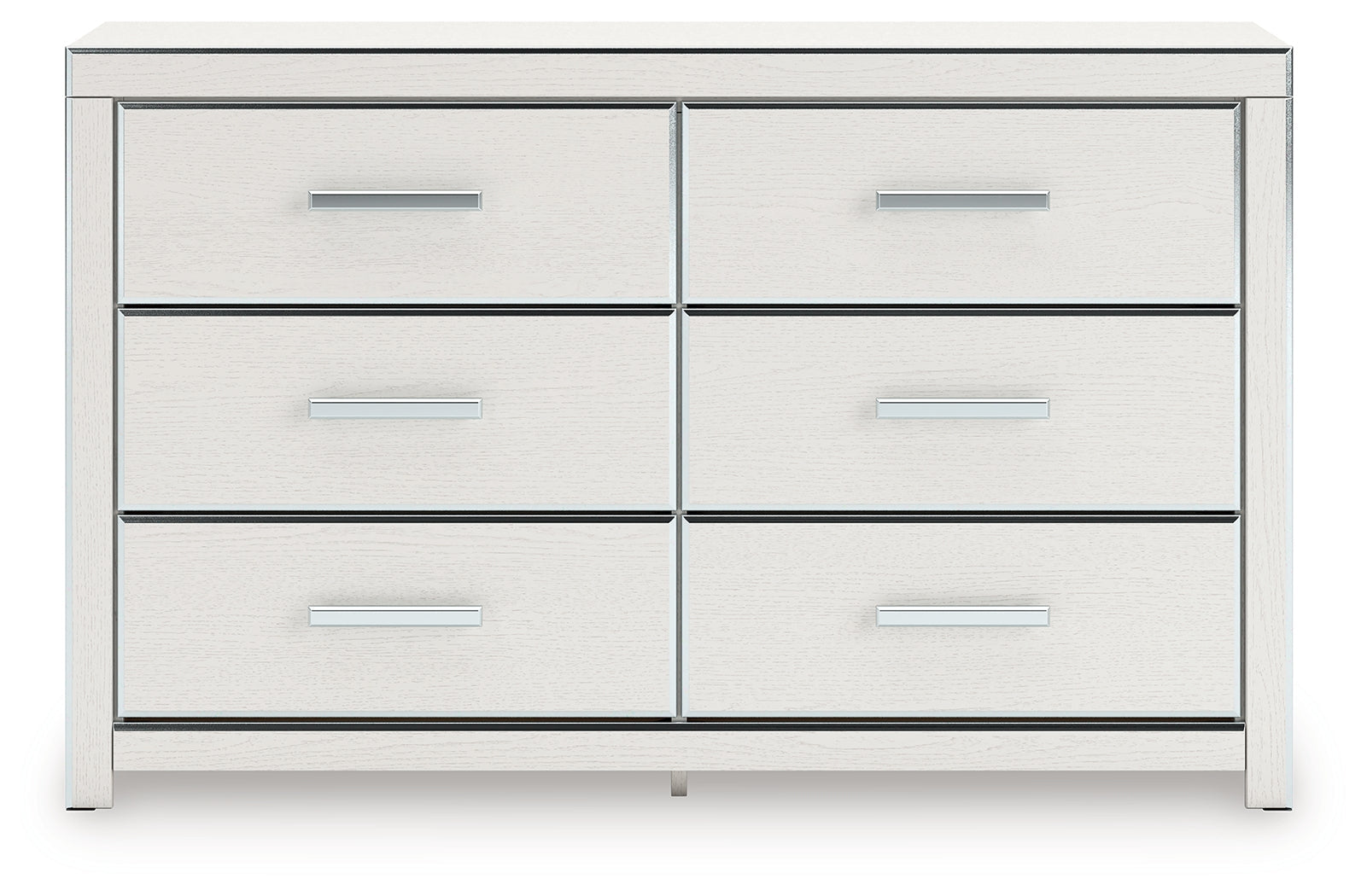Zuraleus White Six Drawer Dresser