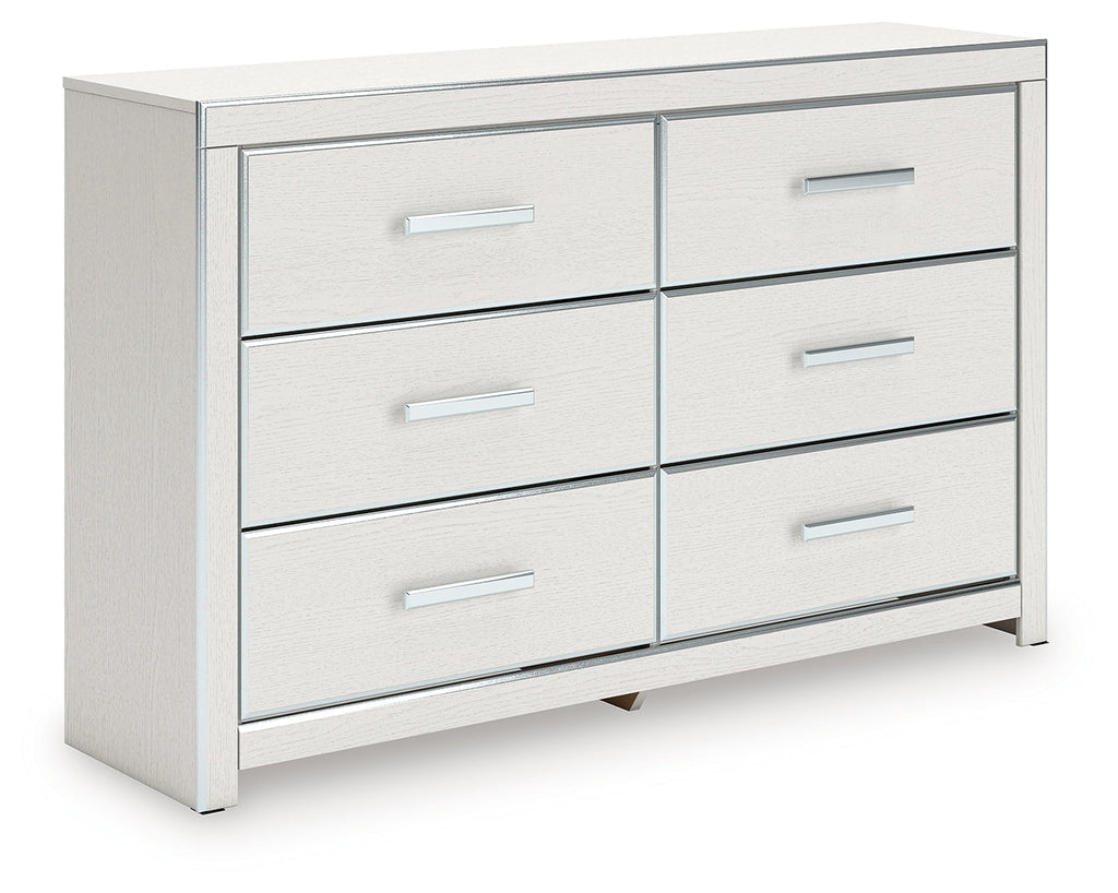 Zuraleus White Six Drawer Dresser