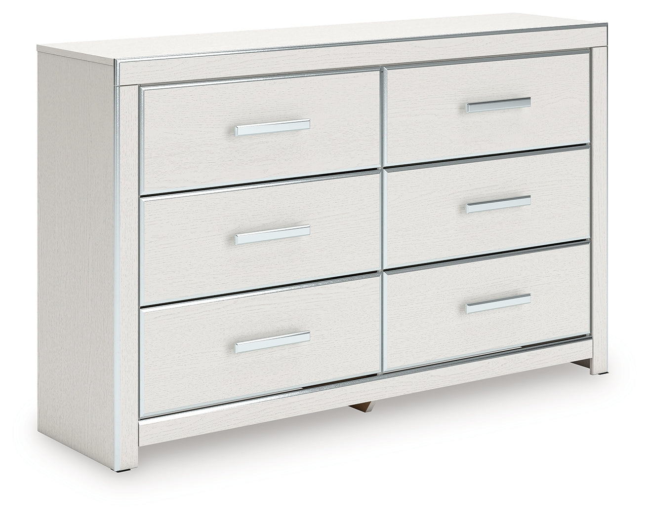 Zuraleus White Six Drawer Dresser