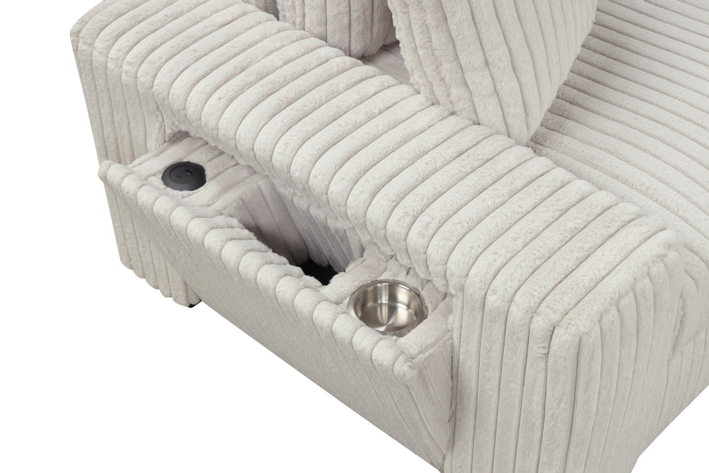 Bazooka 7 Pc Sectional, Beige
