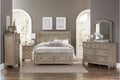 2259GY Bedroom Bethel Collection - 4pc Set (QB+NS+DR+MR)
