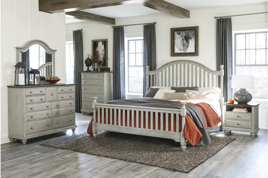 1568 Bedroom Mossbrook Collection - 4pc Set (QB+NS+DR+MR)