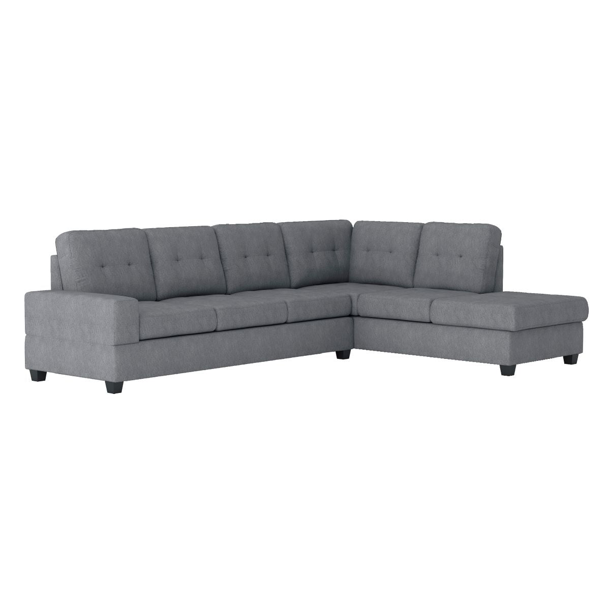 2 Pc Reversible Sectional, Gray