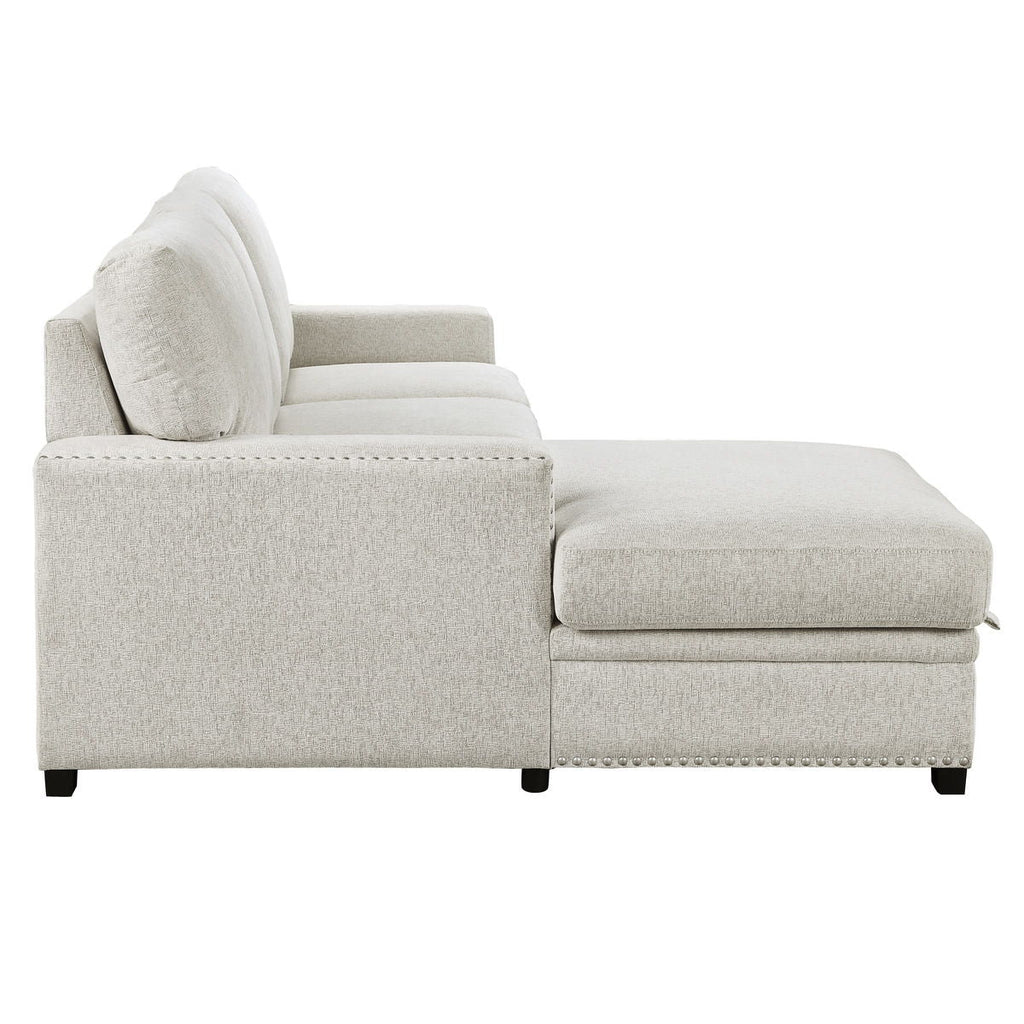2 Pc Sectional, Beige