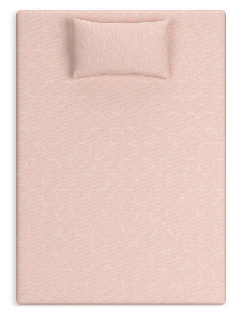 iKidz Coral Coral Full Mattress and Pillow