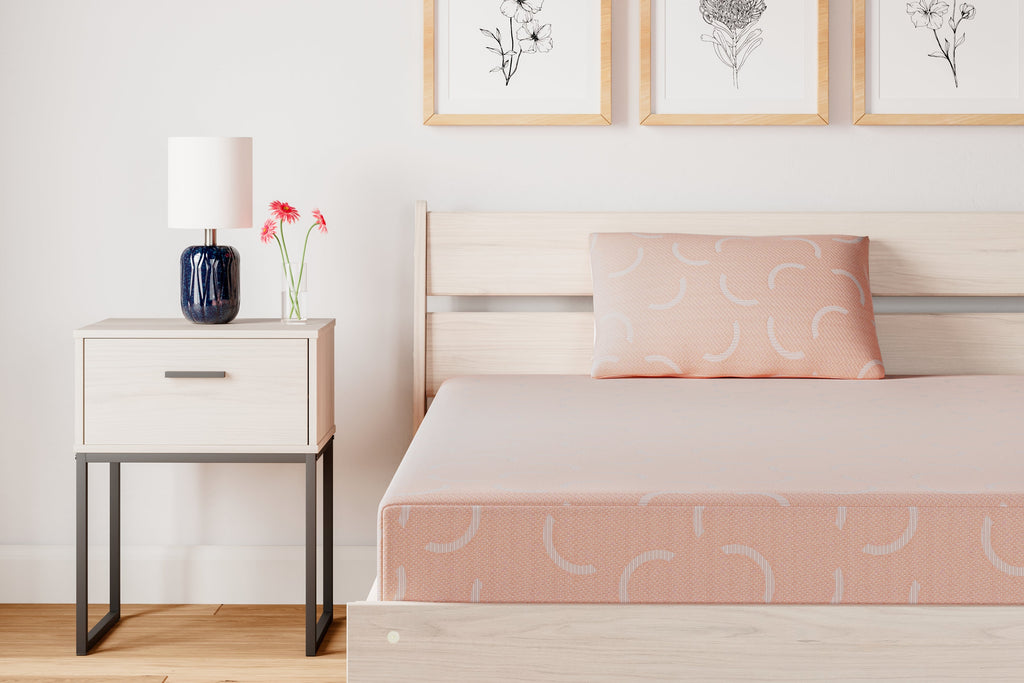iKidz Coral Coral Full Mattress and Pillow