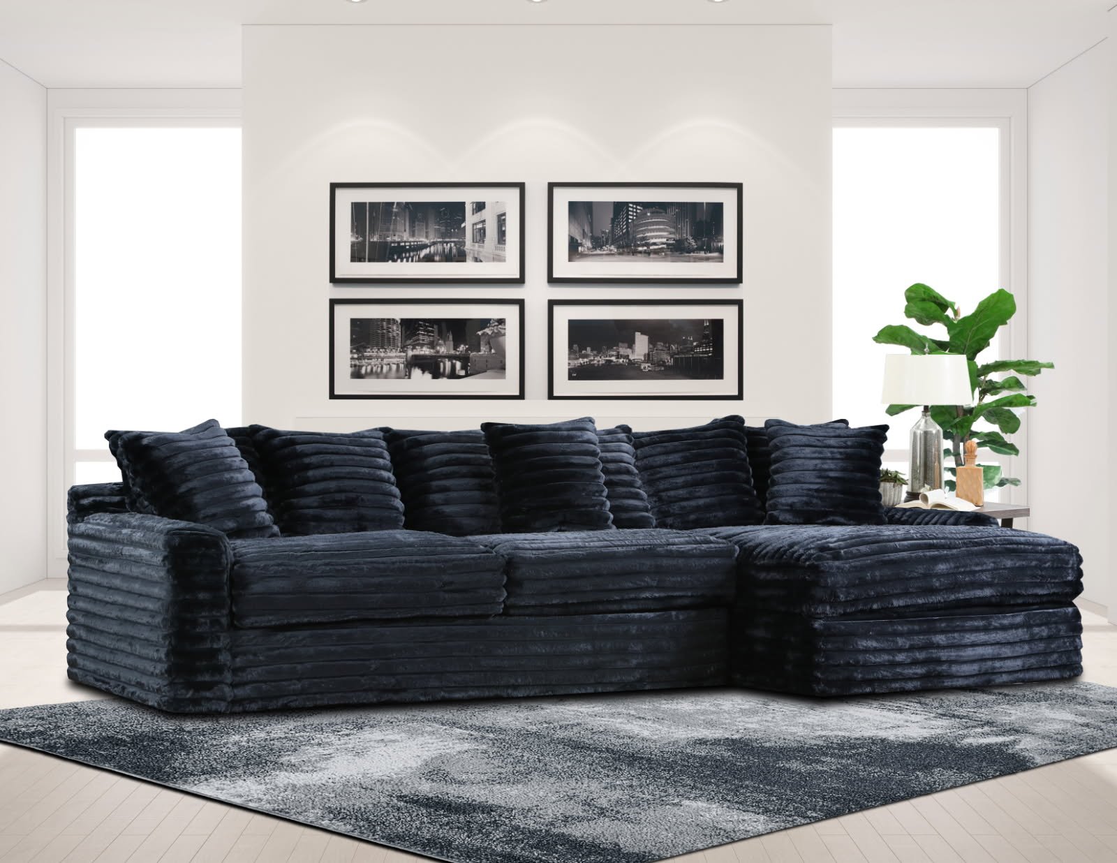4000 Sectional Onyx (Oversized) (COMING SOON)